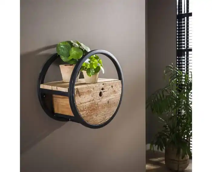 Wandschap Met Lade 40 cm - Robuust hardhout Dagaanbieding