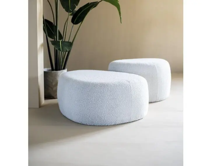 Weekendaanbieding Poef Liby groot - beige copenhagen Eleonora