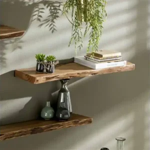 Wandplank Edge 90 cm Acacia - Naturel Shop Nu