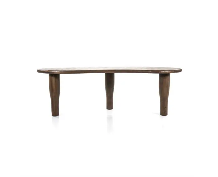 Aanbieding Eettafel Jodi organisch mangohout 200x115cm - bruin Eleonora
