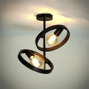 Beperkt Aanbod Plafondlamp Hover 2 lampen - Charcoal
