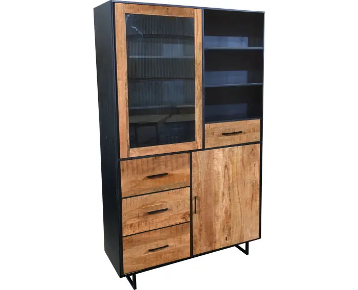 Vitrinekast Kate Mangohout 200 cm Merkproduct