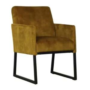 Actieprijs Eetkamerstoel Kimi Oker Adore Gesloten armleuning W en W furniture