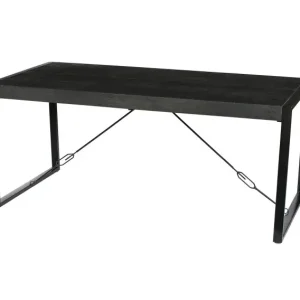 Aanbieding Eettafel Norris rechthoekig 140x80 cm - zwart