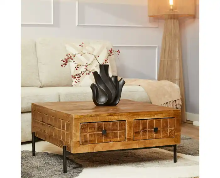 Populair Salontafel Brandy 80x80 cm