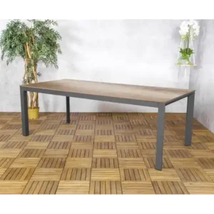 Beperkte Voorraad Tuintafel Elena HPL rechthoek 220x100x75 cm