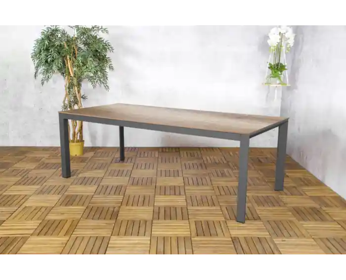 Beperkte Voorraad Tuintafel Elena HPL rechthoek 220x100x75 cm