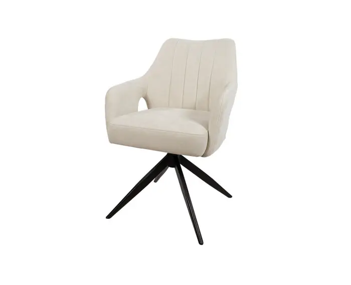 Weekendaanbieding Eetkamerstoel Marley draaibaar 360 - Ecru