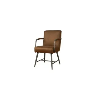 Weekendaanbieding Tower Living Belmonte Armstoel - fabric Cherokee 8 cognac