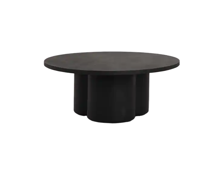 Meest Verkocht Tower Living Salontafel Palazzo rond teakhout 75 cm - zwart