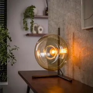 Beperkt Aanbod Tafellamp Soll 1L - Amber glas