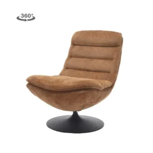 Weekendaanbieding Tower Living Fauteuil Marano draaibaar Harmony 56 - caramel brown