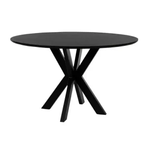 Alleen Vandaag Eettafel Tokio rond Acacia smooth Ø120 cm - Zwart