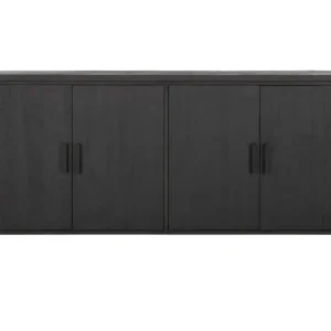 Beste Prijs Dresser Beam No.1, 4 doors BLACK,90x190x47 cm, recycled teakwood
