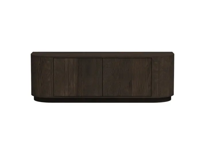 Tv meubel Novero eiken 140 cm - Espresso bruin Fabrieksprijs