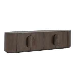 Actieprijs Tower Living Allure TV-meubel donkerbruin 210 cm