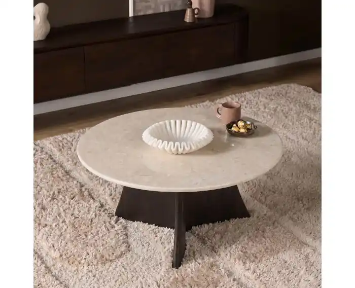 Must-Have Salontafel Milo Botticino marmer 80 cm