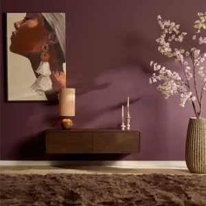 Zwevend tv meubel Vision Bruin Mangohout 120 cm Premium