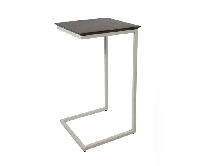 Alleen Vandaag laptoptafel Puerto Rico vierkant mangohout - 40x35x58 cm - walnoot