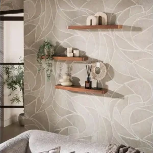 Wandplank Carve 60 cm set van 3 - Acaciahout bruin Snelle Levering