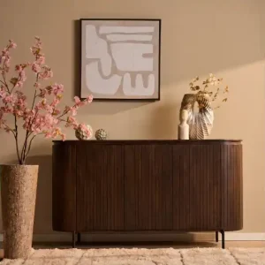 Aanbieding Dressoir Solana Bruin Mangohout 165 cm